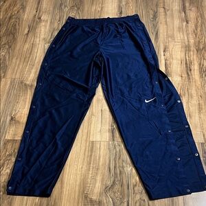 Vintage Nike Solo Swoosh Break Away Dark Blue Sweatpants Sz XL